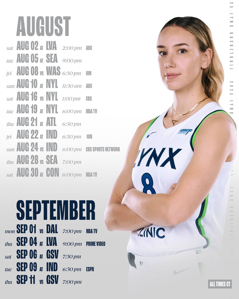 national broadcast schedule is here. 🔥