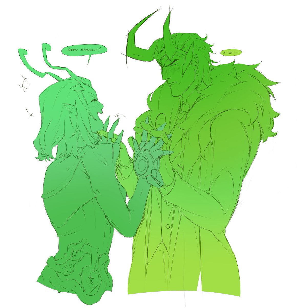 i think theyre cute scratches head
 #loki #mantis #lotis #MarvelRivals