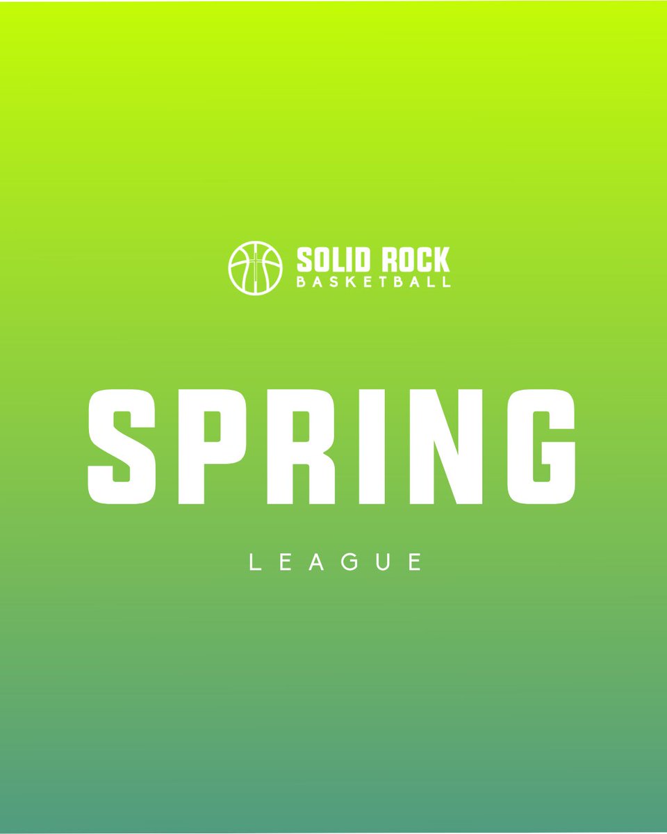 solidrockbball's tweet photo. Spring League starts March 29th! 

Spring Leauge Dates
🏀March 29th
🏀April 5th
🏀April 12th
🏀April 26th
🏀May 10th
🏀May 17th

Register now at https://t.co/Lf6vU9uTZB. https://t.co/l1nTMrjmAB