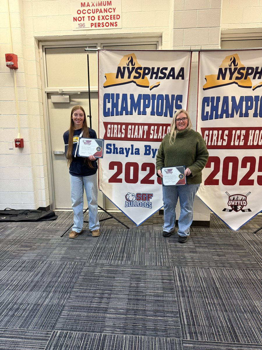 At Monday's BOE meeting we honored our NYSPHSAA winter champions!  Shayla and and our ADK United participants repeated as champs!