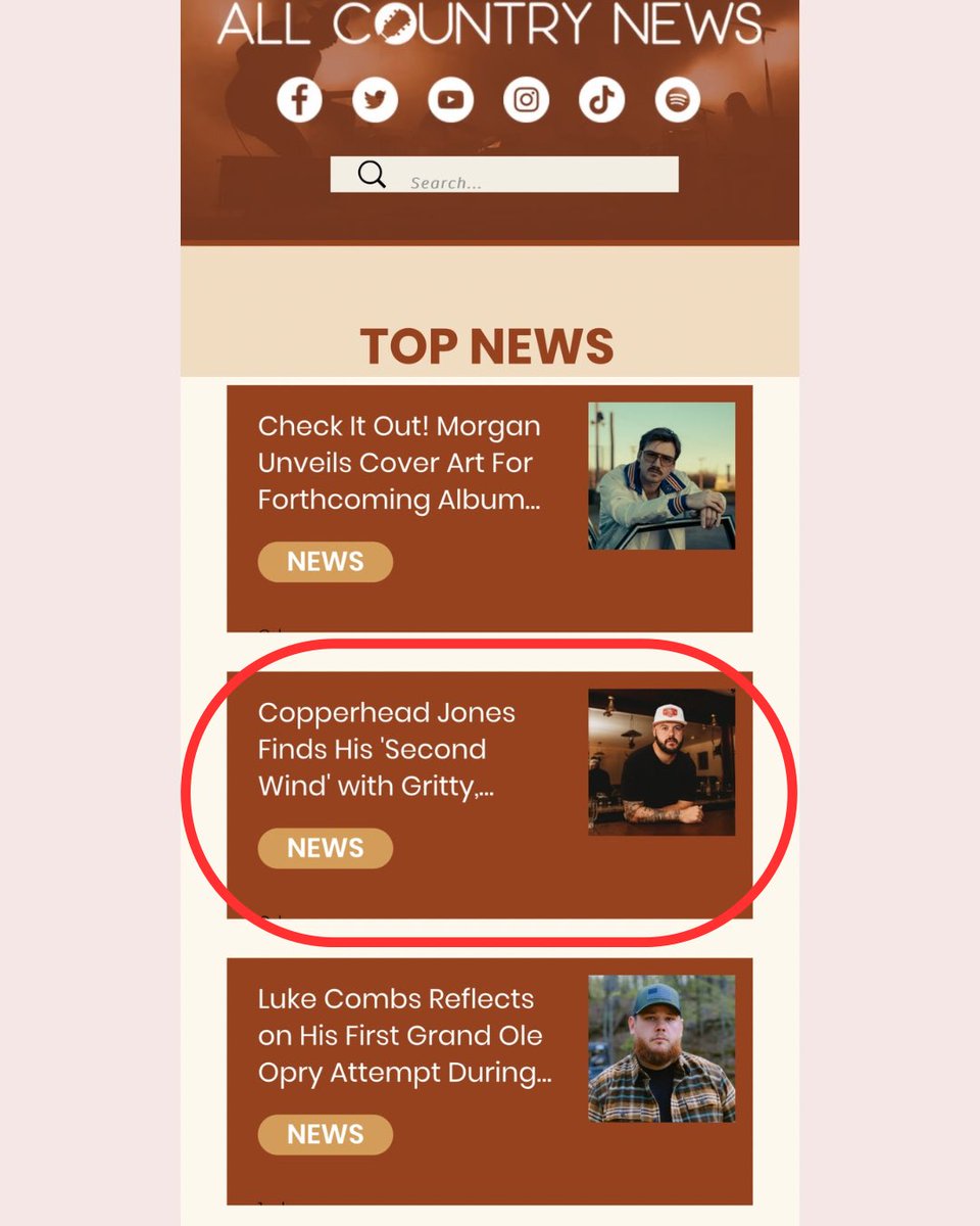 Super excited to announce my recent album “Second Wind” got a stellar review from <a href="/AllCountryNews/">All Country Music News</a> today and would love yall to go check it out 🤘🏻🤘🏻🤘🏻 

allcountrynews.com/post/copperhea…