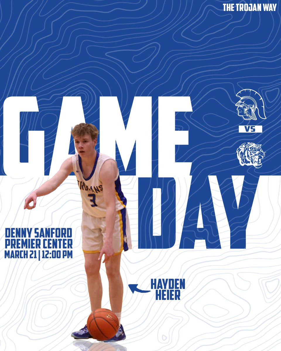 Some wish for it. We work for it. THE JOBS NOT DONE...

🚨 It’s STATE TOURNAMENT Gameday! 🚨
📍Denny Sanford Premier Center
🆚 Groton Area Tigers
⏰ 12:00 PM
📺 youtube.com/@SDPBdotORG/fe…
#TheTrojanWay | #TrojanBasketball |  #TrojanNation