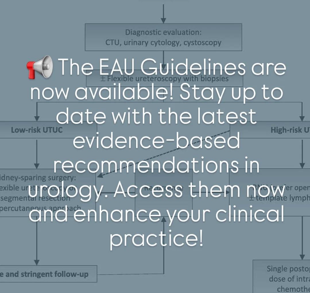 Make sure to check out the NEW EAU Guidelines on our website!

europeanurology.com/inpress
