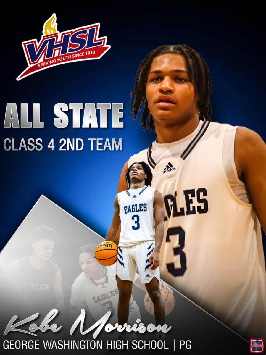 2024-25 at a Glance
Kobe Morrison JR GW-Danville Congratulations on being  named Class 4 2nd Team All State (2x)

* 4.45 GPA 1st in Class 
*Eclipse 1,000 Career Points  
*1st Team 4D All Region 
*Piedmont District Player of the Year
*River City Sports 1st Team
*Dan River Sports