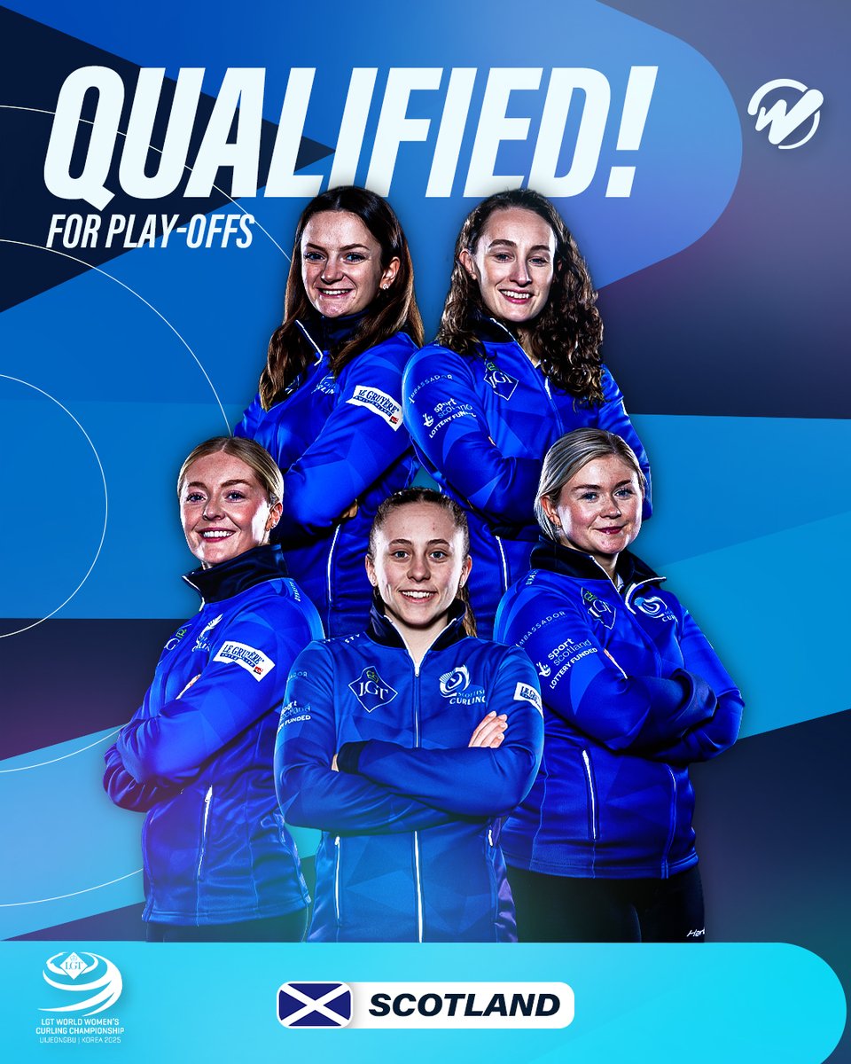 SCOTLAND grab their LGT World Women's play-off spot! 🏴󠁧󠁢󠁳󠁣󠁴󠁿🎉

#WWCC #Curling