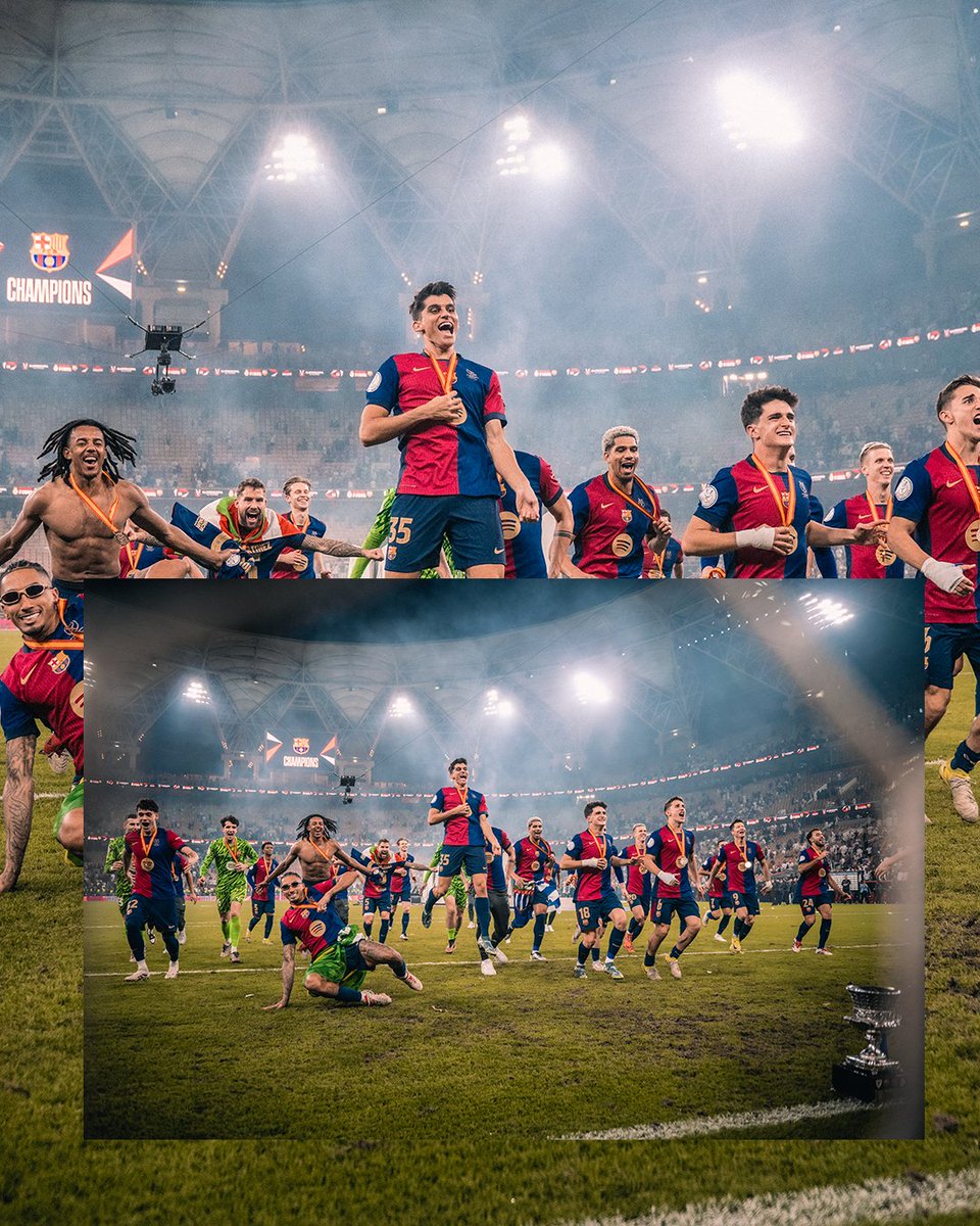 FCBarcelona's tweet photo. Full Squad Flex. https://t.co/RF5iHXTd9X