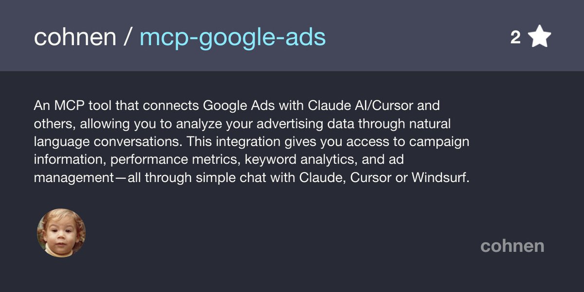 I've create my first custom MCP connector. Now I can query directly Google Ads and do outstanding things. It's really crazy 🤯 
Should I share how I have built it?