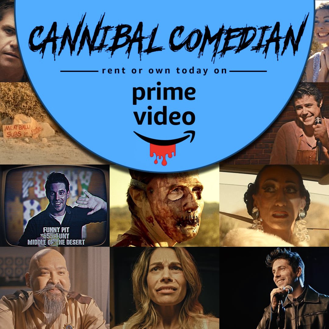 It’s PRIME TIME to watch our new horror comedy film #CannibalComedian on <a href="/PrimeVideo/">Prime Video</a>! Rent/buy today and cook up some killer laughs with Charlie and the gang. 🪓🎤 <a href="/CannibalComic/">Cannibal Comedian movie</a> <a href="/Cineverse_ent/">Cineverse 🎞️</a> <a href="/ScreamboxTV/">SCREAMBOX</a> <a href="/SeanBloodyHaitz/">Sean Haitz</a> <a href="/ItsRobertDunne/">Robert Dunne</a> 

amazon.com/Cannibal-Comed…