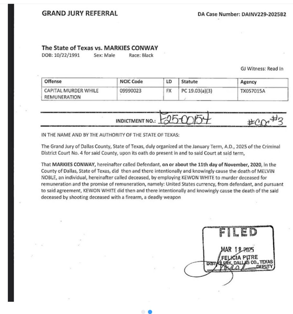 Akademiks's tweet image. BREAKING: Yella Beezy charged with the capital murder of MO3. He’s accused of hiring Kevon White (The shooter who chased mo 3 down on the highway) to carry out the targeted hit for a bounty.