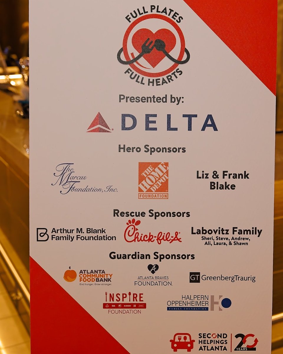 GT Atlanta attorneys attended the Second Helpings Full Plates, Full Hearts gala at the Delta Sky360 Club at Mercedes Benz Stadium as a corporate sponsor in support of their good work throughout the city. 

#GTAtlanta #GTLawCares #Community #GTGives