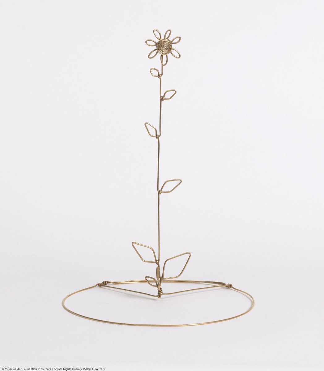In honor of the first day of spring, here is Calder’s 10-inch-high brass wire Flower. Read more: tinyurl.com/3kwyw5ct