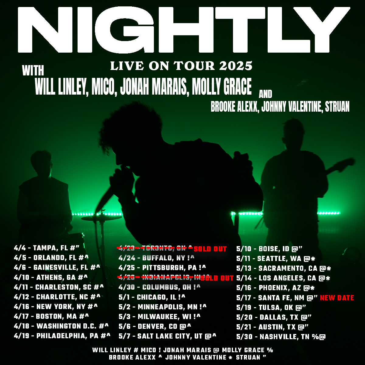 NIGHTLY (@nightly) on Twitter photo we've partnered with <a href="/Bandsintown/">Bandsintown</a> to give away a pair of VIP tickets on our upcoming headline tour. click the link to enter <3 bnds.in/nightly we've partnered with <a href="/Bandsintown/">Bandsintown</a> to give away a pair of VIP tickets on our upcoming headline tour. click the link to enter <3 bnds.in/nightly