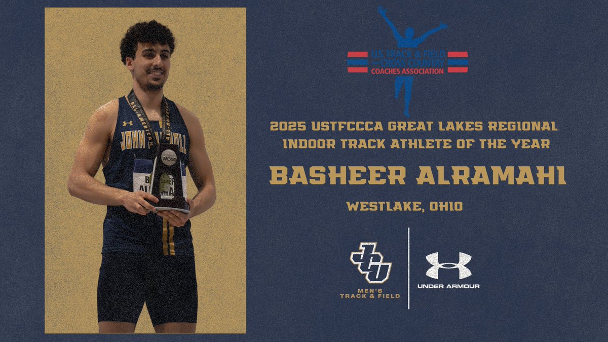 MT&amp;F: Basheer Alramahi wins 2025 USTFCCCA Great Lakes Regional Track Athlete of the Year after posting best indoor campaign for the Blue Streaks in his career. ⚡️

Full story on Basheer winning the award is posted below. ⬇️
<a href="/JCUXCTF/">JCU Cross Country / Track&Field</a> #StreakUp #USTFCCCA

📰: