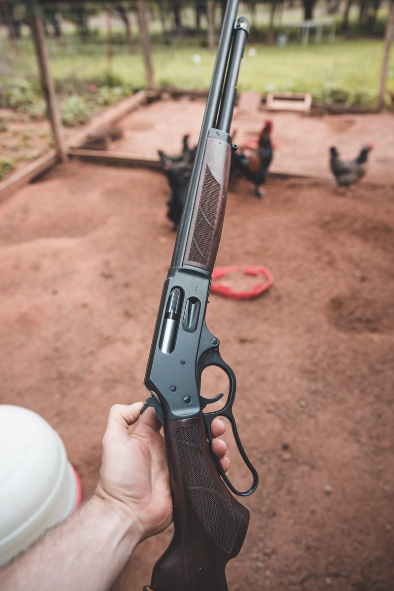 Protector of the flock - the Henry H018G .410 Lever Action Shotgun. 🐓

#HenryUSA