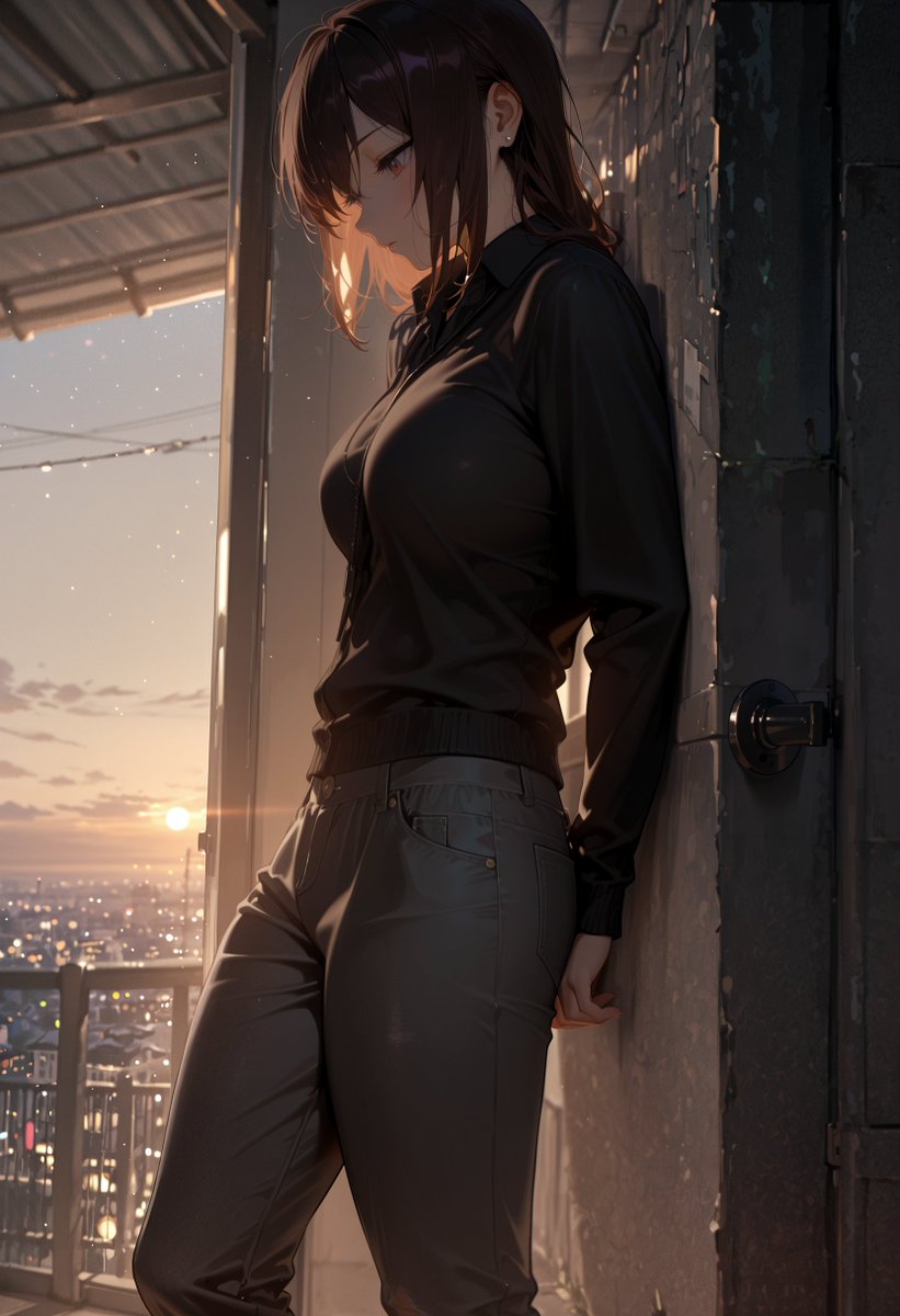 barbotko_n's tweet photo. #Makibasu #AIart
Sunset city and her thoughts… What’s she dreaming about? https://t.co/rRpzVzTD23