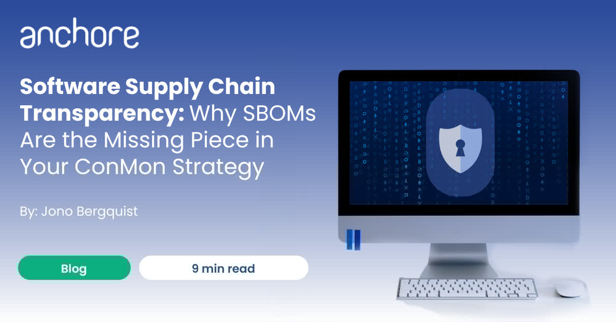 anchore's tweet image. 📸 Point-in-time security audits are obsolete. The SBOM-powered #ConMon revolution creates dynamic, always-on protection against supply chain threats.

Discover how to implement this approach in our latest blog: anchore.com/blog/sboms-and…

#SoftwareSupplyChain #SBOM