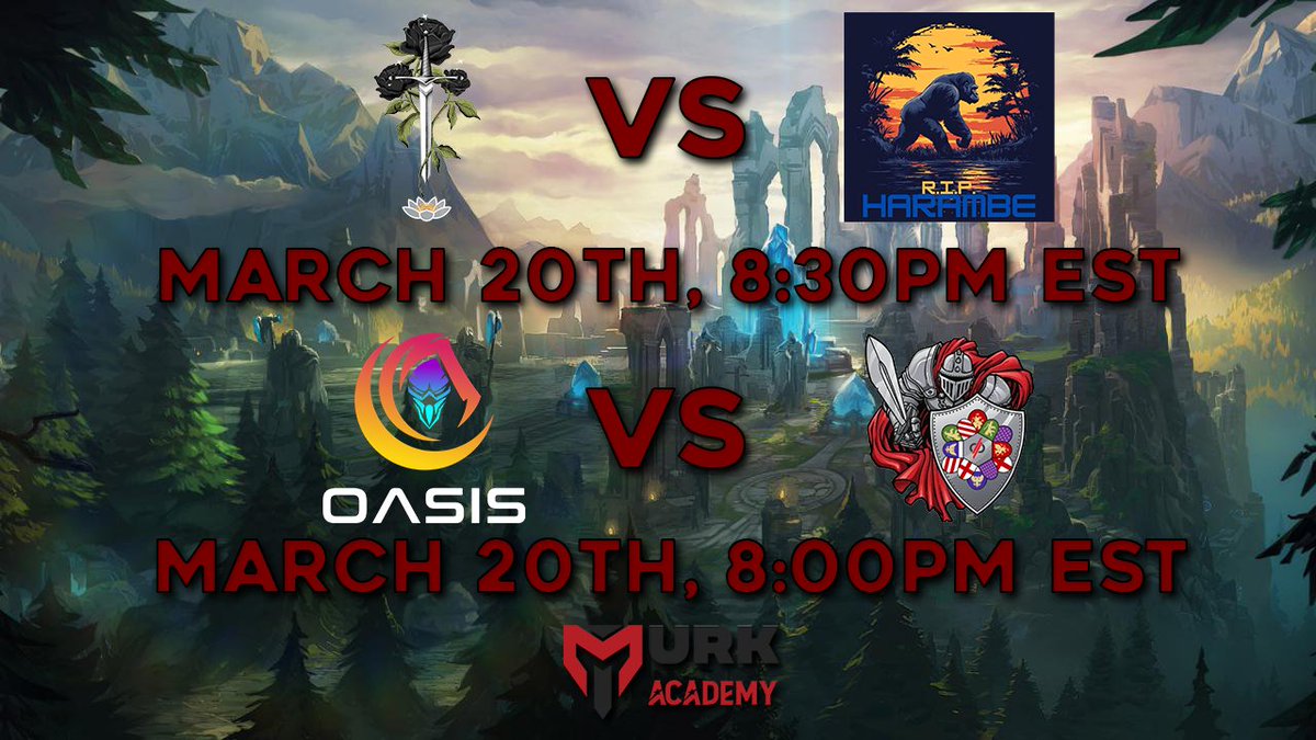 Livestreamed Double Feature today @ twitch.tv/murkesports !