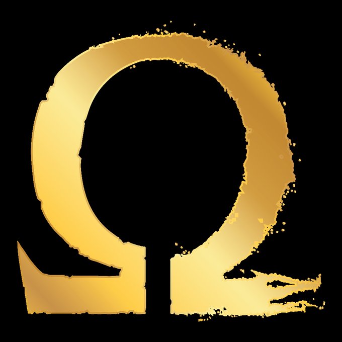 A gold omega that combines the Greek and Norse versions. 