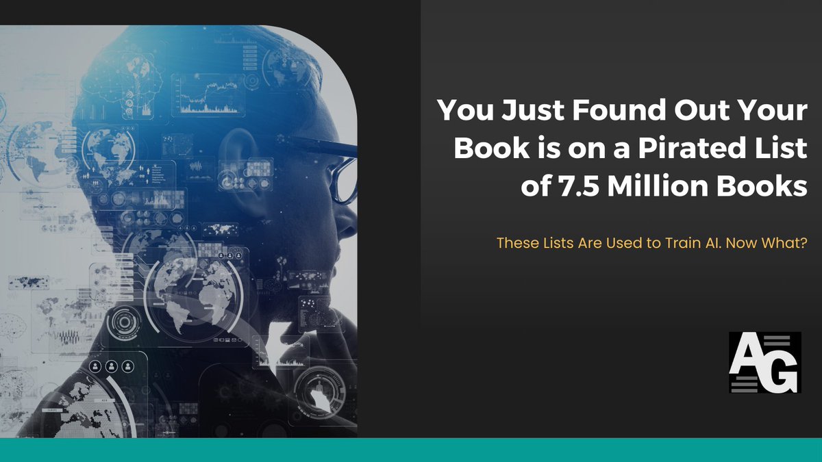 Today, <a href="/TheAtlantic/">The Atlantic</a> published a search tool that allows authors to check if their works are in LibGen, an illegal pirate site AI companies copied for their AI systems.

Here's what you can do: authorsguild.org/news/meta-libg…