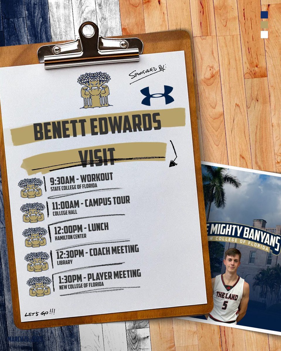 Ready for my visit with <a href="/NCFBanyansMBB/">Mighty Banyans Men’s Basketball</a> tomorrow!! #blessed