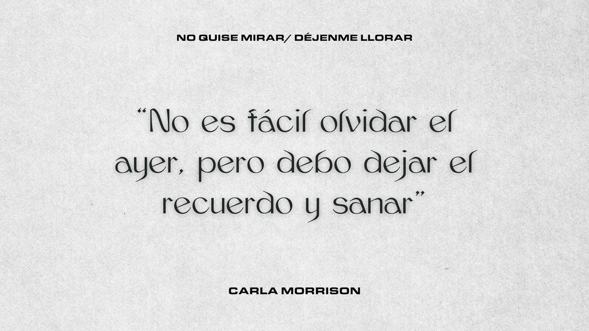 CarlaMorrisonmx's tweet photo. Tengo días pensando en ti, y no logro entender ¿Por qué fuiste tan cruel? #NoQuiseMirar #DéjenmeLlorar13años https://t.co/Qnbc4S9uzZ