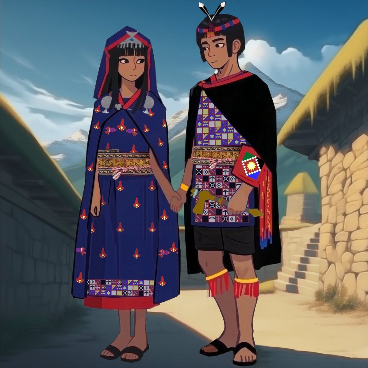 Yaakov_M_Liu's tweet photo. Sapa Inka Quyawan
#Yatayuqiñiy #יהדות #Runasimi #Mushiyuyay #Qhichwa #MusuqNina #MushukNina #Raymi #פורים #Purim #Inka #Quya #Tukapu #十二章 #春分 #民族衣装 #創作 #絵 #Art #Illustration #創作イラスト #イラスト好きな人と繋がりたい #絵描きさんと繋がりたい https://t.co/4G3PGnLAFw