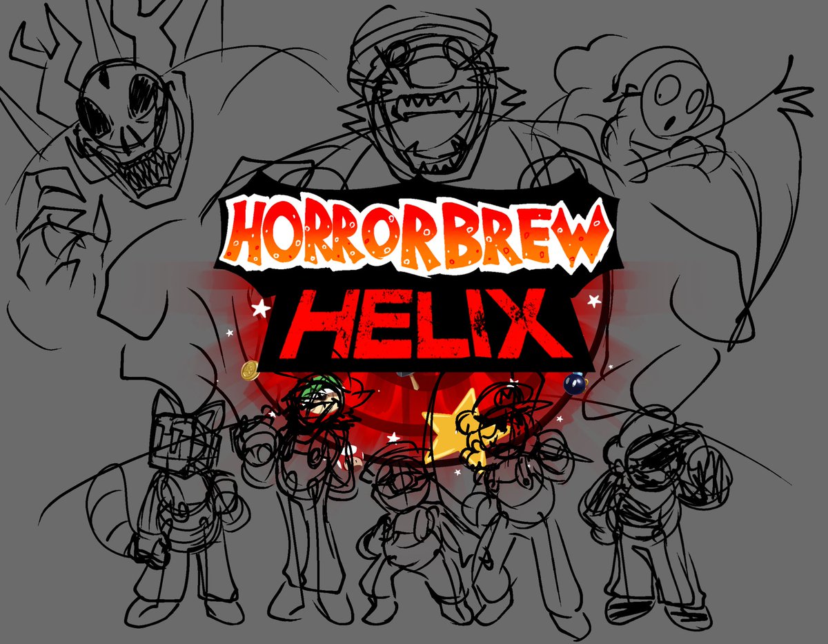 HORRORBREW HELIX - A Horrorbrew-based Disaster game concept!
The big thread that explains everything 🧵
Logo designed by me with help from <a href="/Ooze_BusterB/">(DELTARUNE SPOILERS) Oozehead</a> !!
#art #horrorbrew #ROBLOX