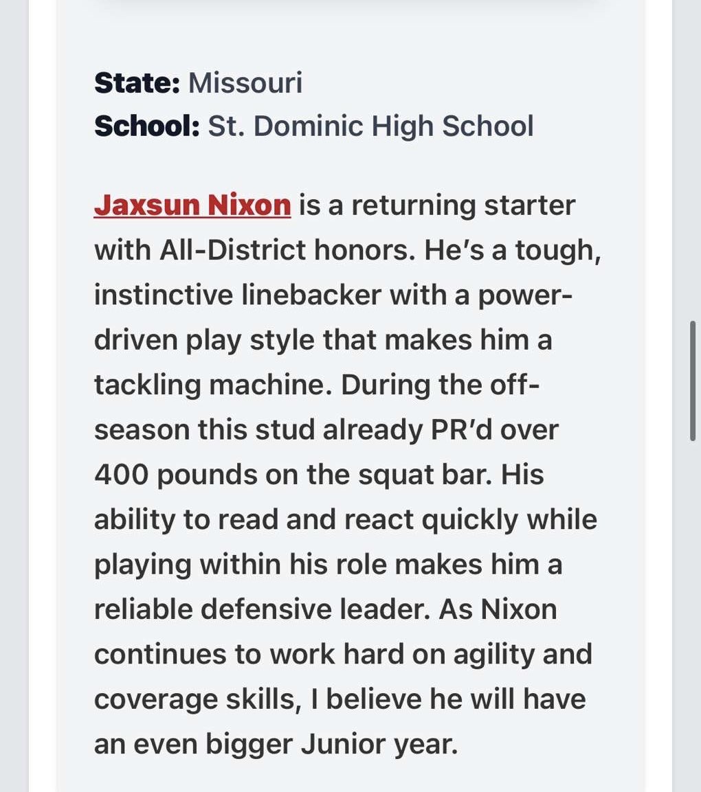 Thank you for the article coach <a href="/ArlenHarrisSr/">Arlen Harris Sr.</a> <a href="/PrepRedzoneMO/">Prep Redzone Missouri</a> <a href="/JPRockMO/">JP Rock</a>