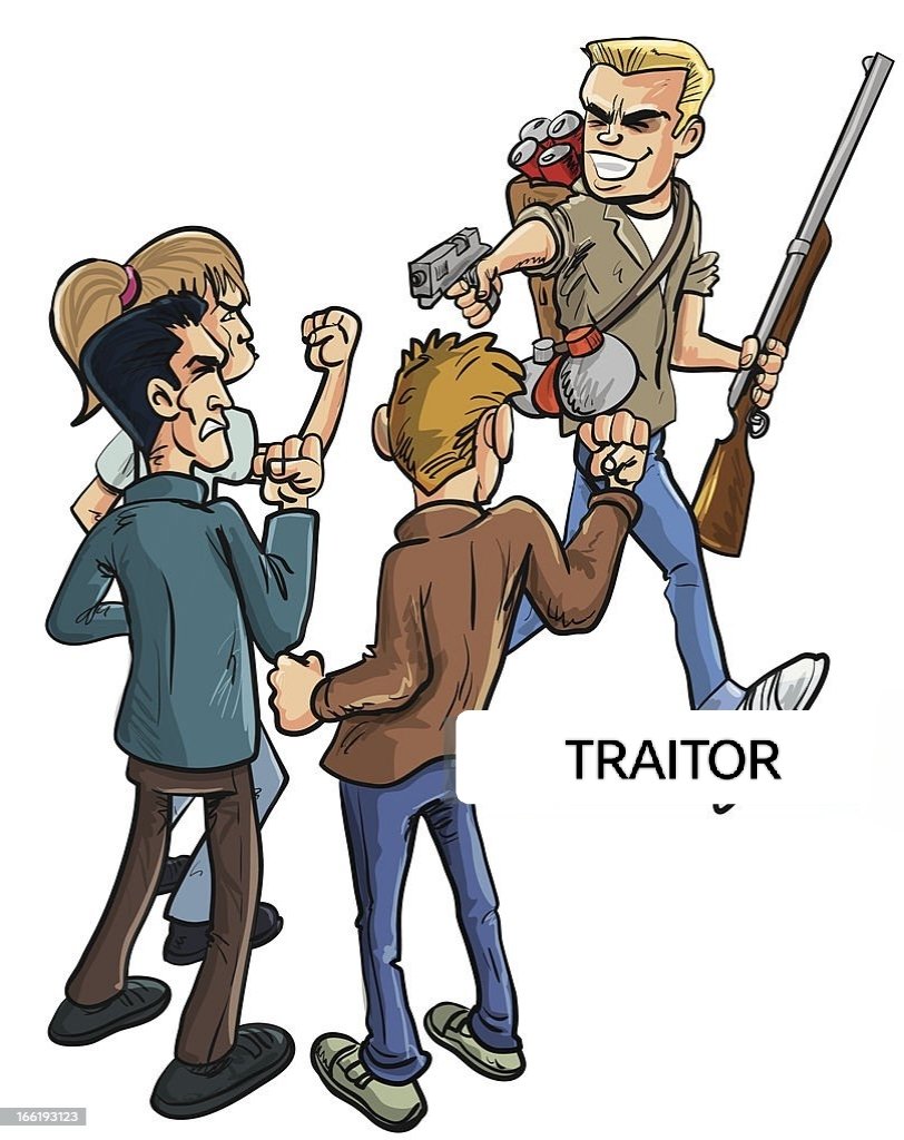 SANG 👺 PENGKHIANAT

Jangan mempercayai pengkhianat,
Pertama-tama ia mengkhianati kaumnya,
Kemudian ia bersekutu dgn seteru demi keselamatan,
Bahkan kelak keturunannya berkamuflase mjd penyusup di antara kaumnya sendiri demi pembenaran.

|| Pengkhianat sejati tak akan begitu saja