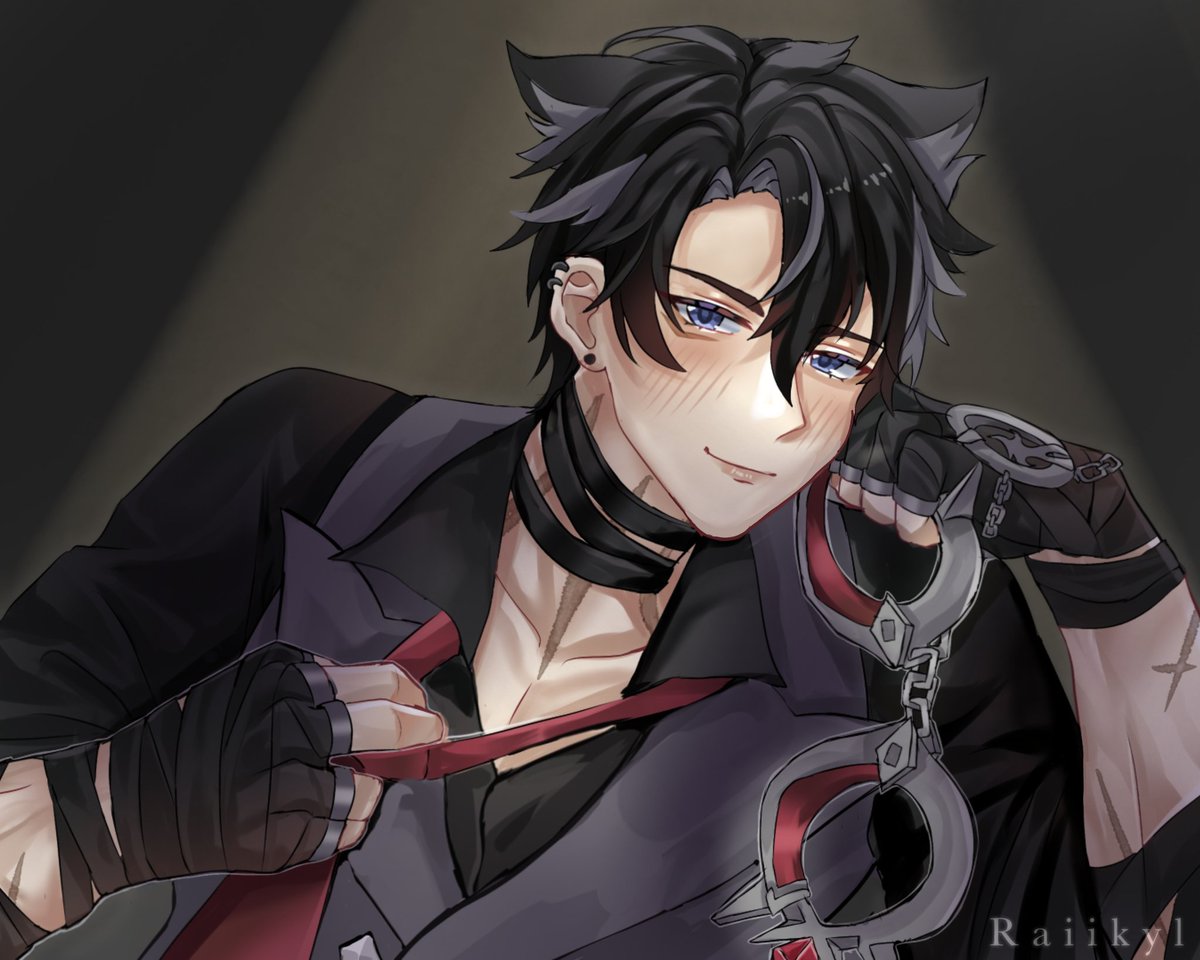 NanadRandom's tweet photo. Repost💋
#Wriothesley #fanart #GenshinImpact https://t.co/kjZLa8dER1