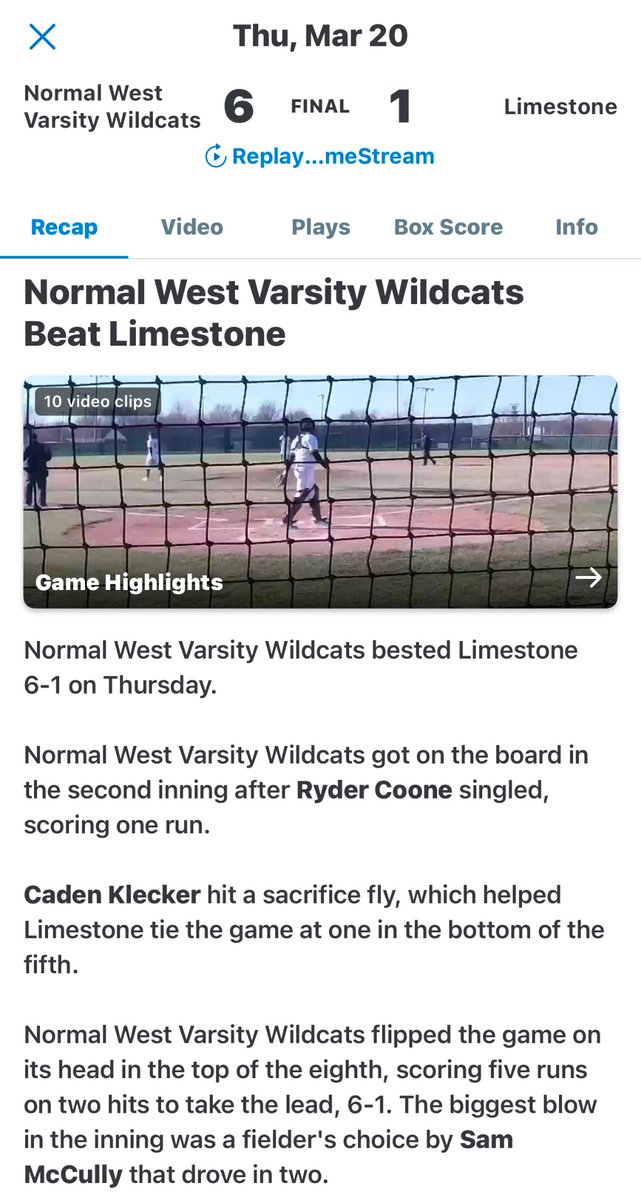 Normal West Baseball tweet media