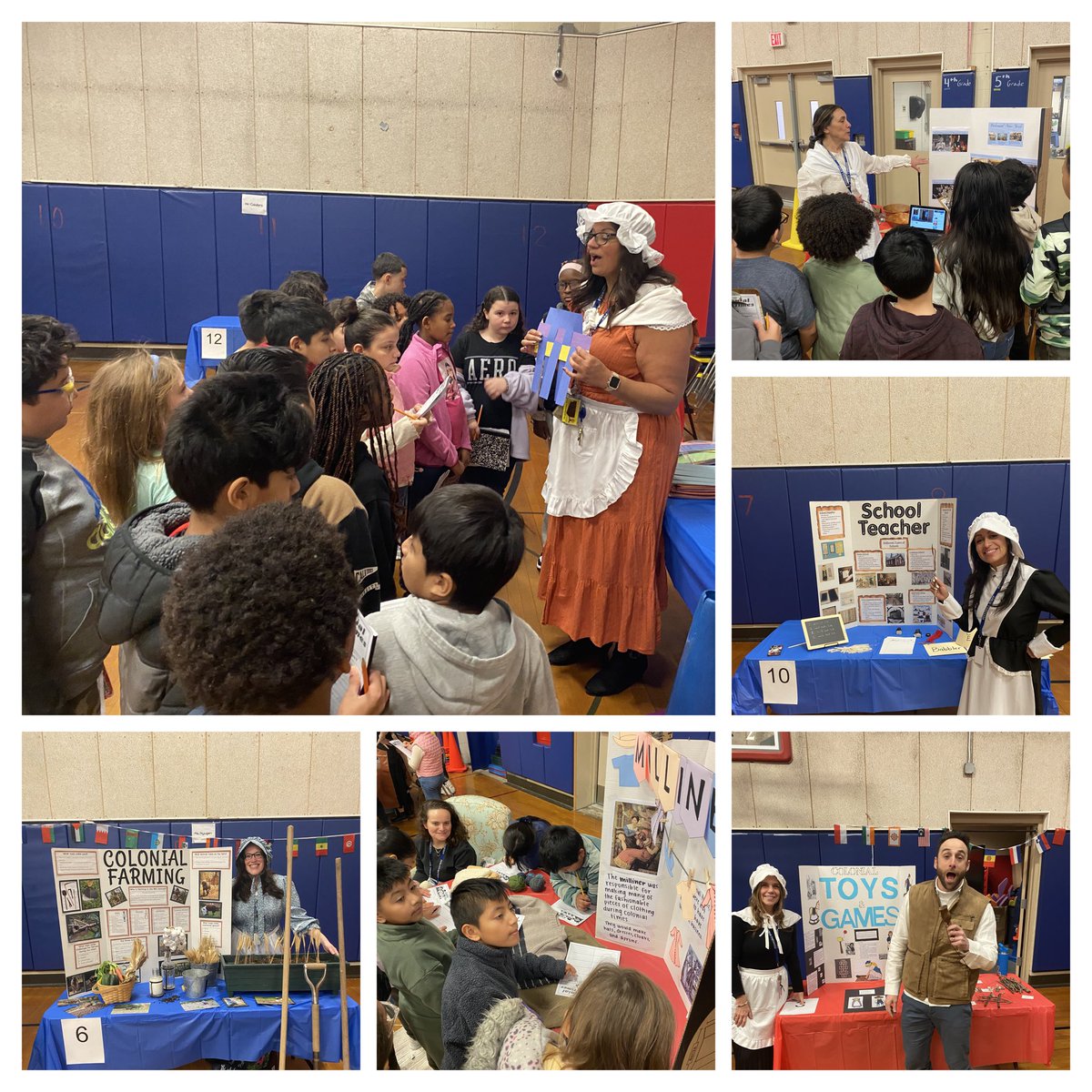 Hernandez_PCSD's tweet image. Today our Amazing 4th grade teachers brought learning to life for our scholars. Our Colonial Fair was extraordinary. Scholars were making connections while learning new facts during this learning experience.❤️🤓💙📓