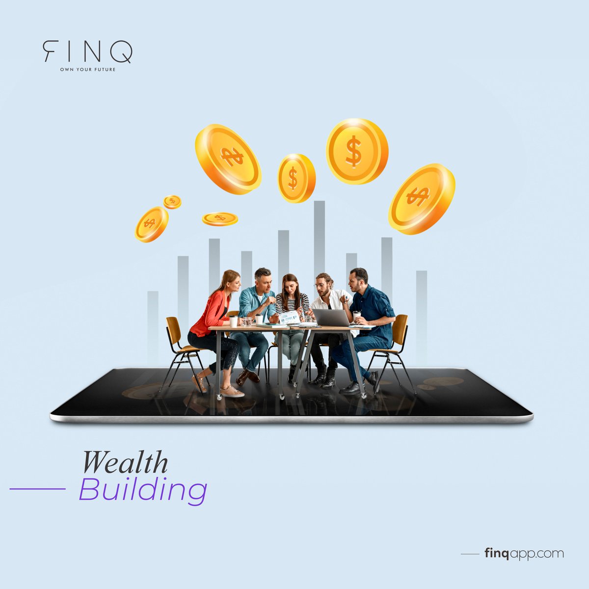 FinqTech's tweet image. Wealth isn’t luck—it’s strategy. 💡 Let FINQ help you invest and grow smarter! 🚀 #WealthBuilding #MoneyMoves