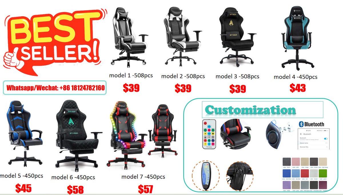 M24604519Ma's tweet image. BEST QUALITY GAMING CHAIR for YOU😍😍😍
#gamingchairs #computerchair #esportschair