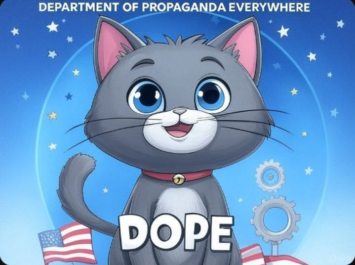 Unveiling the truth with $DOPE - Department of Propaganda Everywhere. A token exposing the narrative, backed by a decentralized community ready to challenge the status quo. Join the revolution!

#meme #Ethererum #DOPE