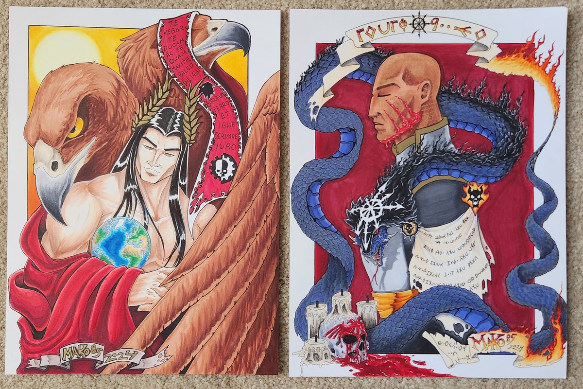 Mako85art's tweet image. Noticed some new followers;
HI! I&apos;m Mako, a traditional multifandom artist working with copic markers and ballpoint pens who enjoys drawing as a hobby. This year I&apos;ve slowed down a bit to recover from health issues, I hope you don&apos;t mind waiting as I get back on track❤️ thank you
