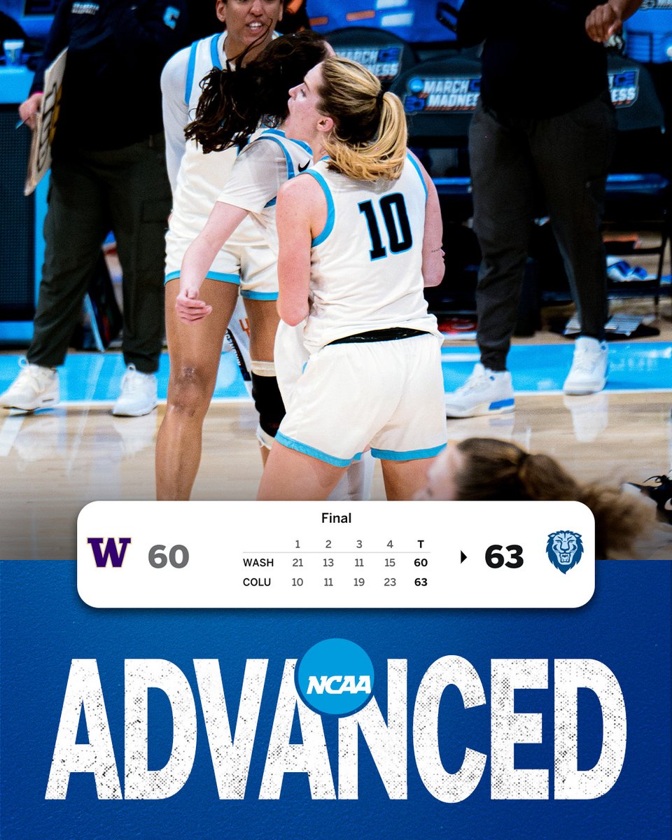 Ivy League (@ivyleague) on Twitter photo ROAR LION ROAR.
<a href="/CULionsWBB/">Columbia Women's Basketball</a> completes the 13-point second half comeback and is MOVING ON in <a href="/MarchMadnessWBB/">NCAA March Madness</a>! 🌿🏀 ROAR LION ROAR.
<a href="/CULionsWBB/">Columbia Women's Basketball</a> completes the 13-point second half comeback and is MOVING ON in <a href="/MarchMadnessWBB/">NCAA March Madness</a>! 🌿🏀