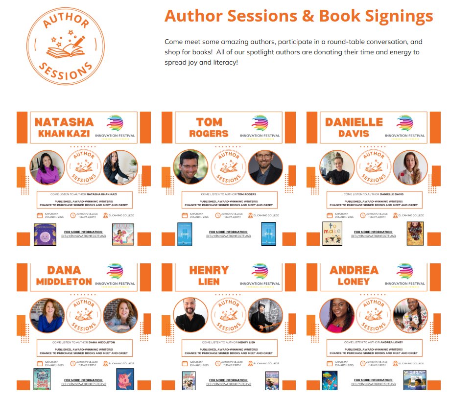 Looking forward to seeing these old (ahem, young) friends and making some new ones at the #torranceinnovationfestival ! Be a friend and come by. Sat 3/29, 10-3, at @elcaminoedu !