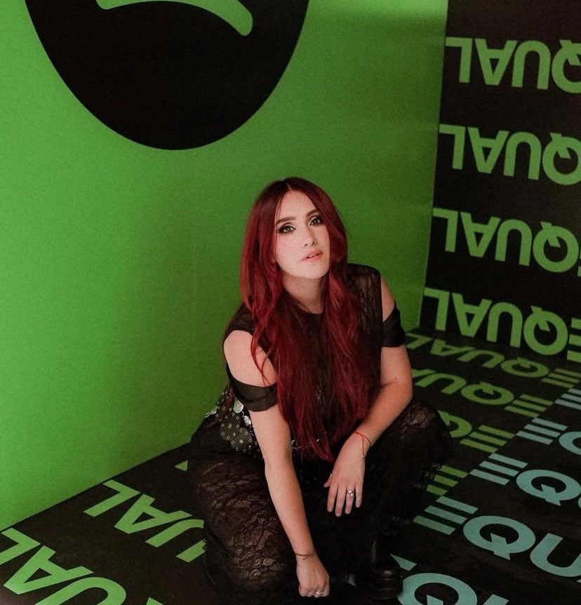 RBDWAOficial's tweet photo. Dulce María en el evento de @SpotifyMexico !
#EqualDay ✨ https://t.co/KqpvA78dO7