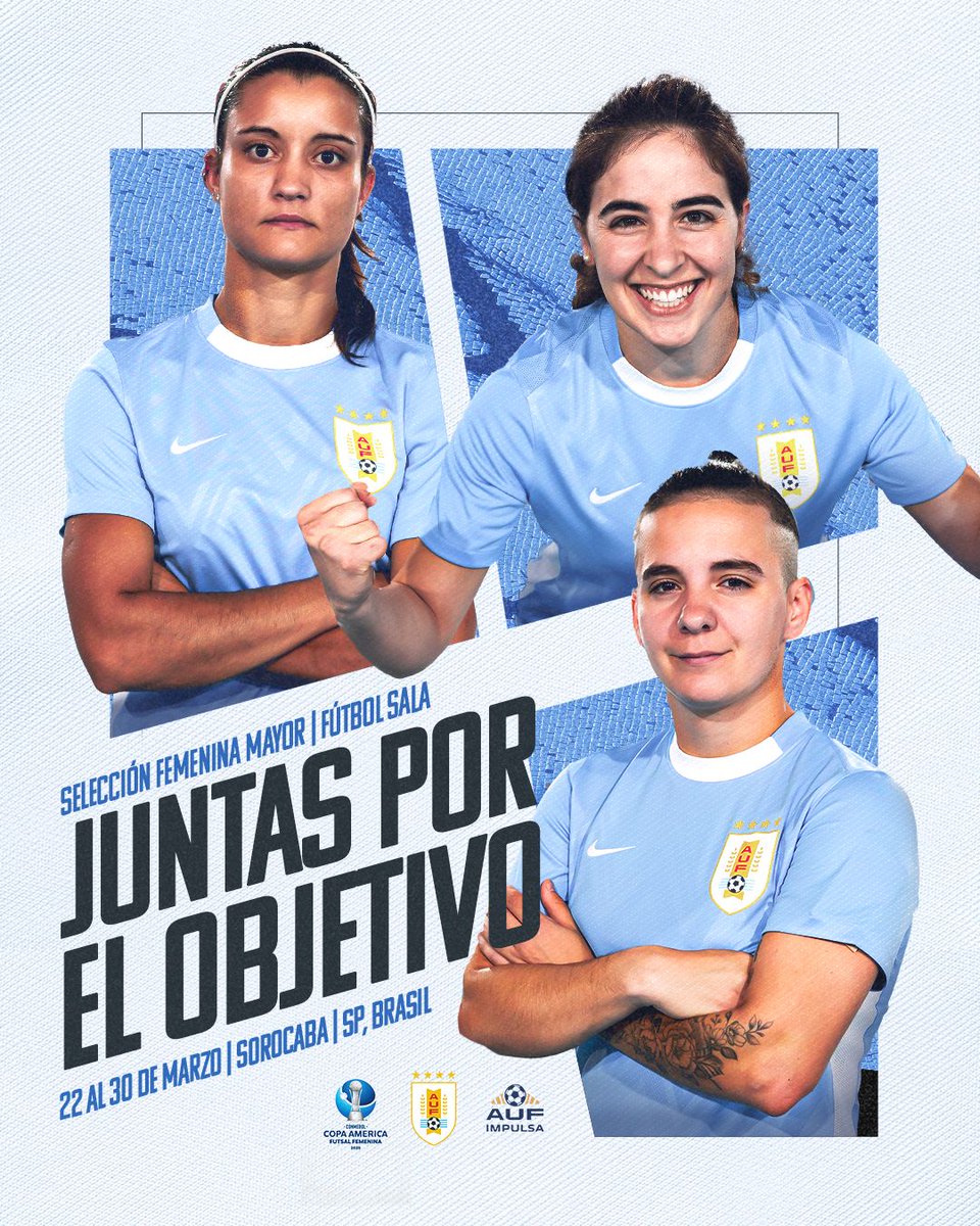 👊🏼 𝗩𝗮𝗺𝗼' 𝗨𝗿𝘂𝗴𝘂𝗮𝘆

🔜 Copa América de Fútbol Sala Femenina.

#SomosElDesarrollo