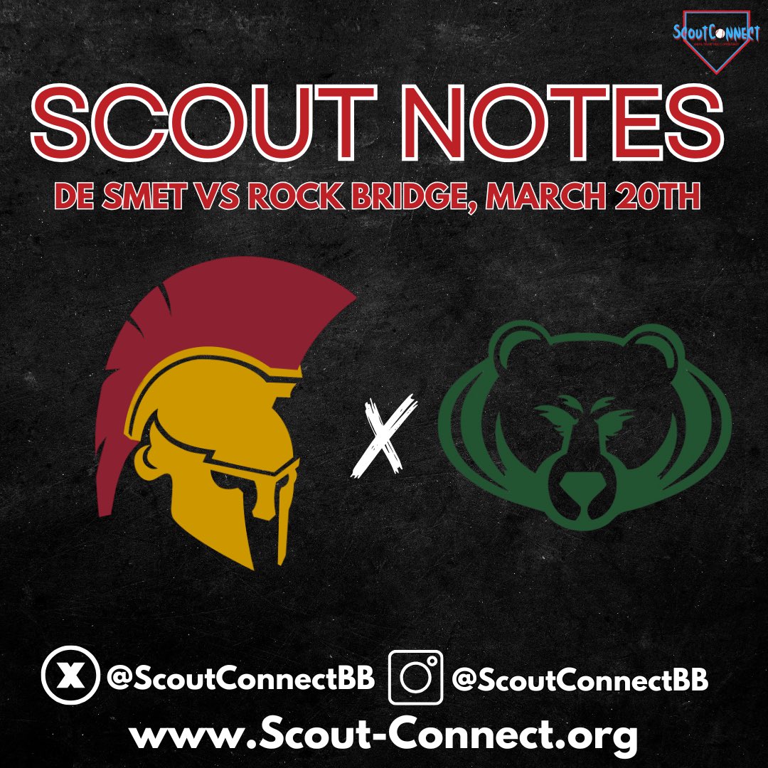 ScoutConnect (@scoutconnectbb) on Twitter photo ๐๐๐จ๐ฎ๐ญ ๐๐จ๐ญ๐๐ฌ: ๐๐๐๐ฆ๐๐ญ ๐๐ญ ๐๐จ๐๐ค ๐๐ซ๐ข๐๐ ๐
+ Notes on some names that stood out in our live look on Thursday, March 20th between <a href="/RBbruinbaseball/">Rock Bridge Baseball</a> and <a href="/DeSmet_Baseball/">De Smet Baseball</a>.
+ Ten names, with video, highlighted below.
๐: tinyurl.com/3ehv44zu ๐๐๐จ๐ฎ๐ญ ๐๐จ๐ญ๐๐ฌ: ๐๐๐๐ฆ๐๐ญ ๐๐ญ ๐๐จ๐๐ค ๐๐ซ๐ข๐๐ ๐
+ Notes on some names that stood out in our live look on Thursday, March 20th between <a href="/RBbruinbaseball/">Rock Bridge Baseball</a> and <a href="/DeSmet_Baseball/">De Smet Baseball</a>.
+ Ten names, with video, highlighted below.
๐: tinyurl.com/3ehv44zu