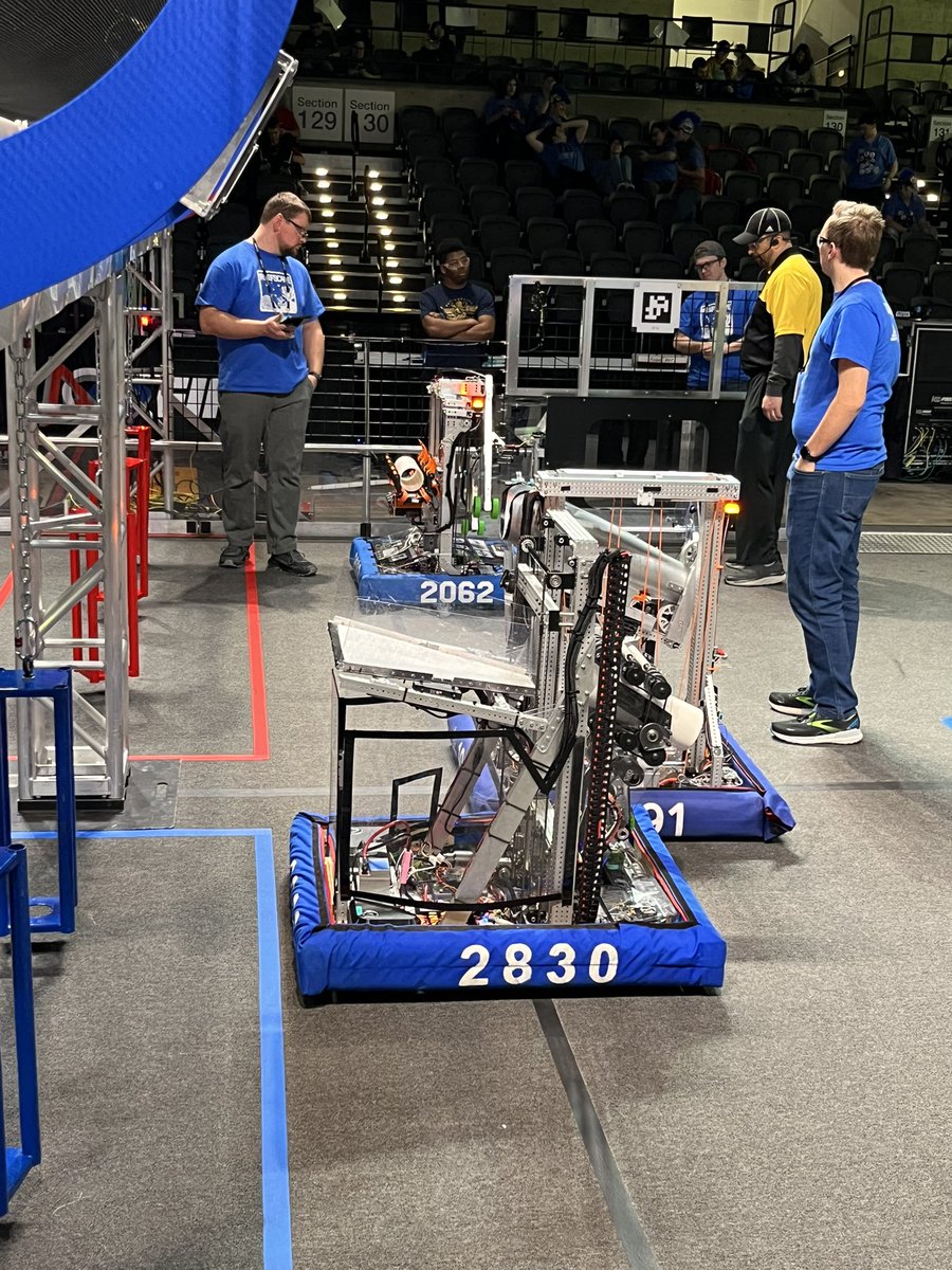 The 1st day at Seven Rivers is complete! We arrived early this morning and finished up some work in the robot before our practice matches. Can’t wait for Qualifications to start tomorrow!