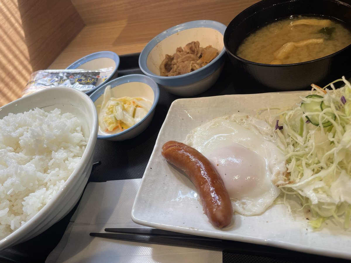 今日の朝ごはん。