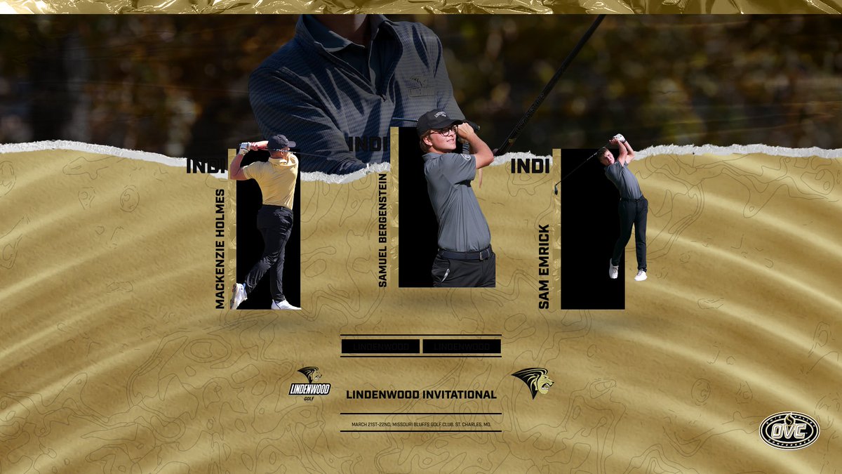 Individuals for the Lindenwood Invitational! March 21st-22nd, Missouri Bluffs Golf Club. St. Charles, MO.