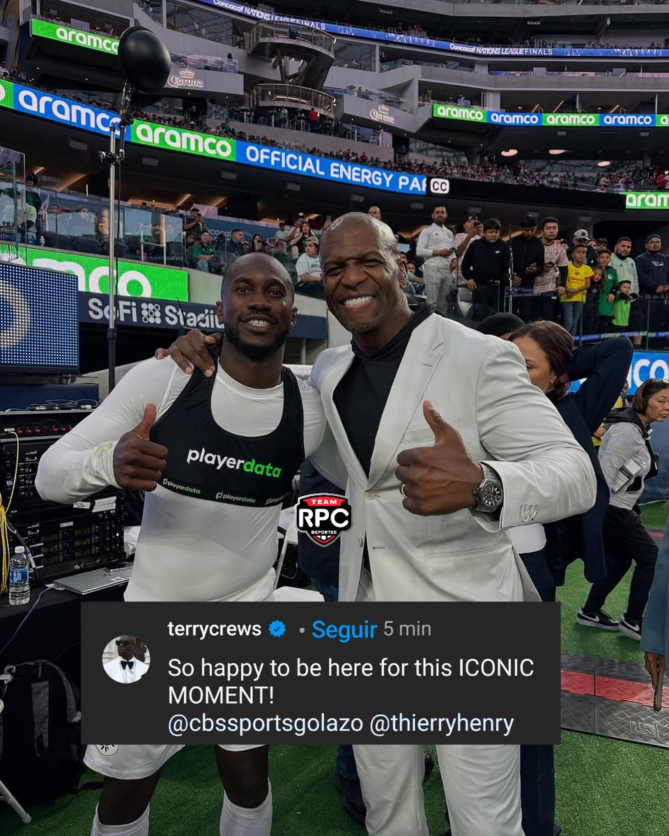 ¡FOTÓN! 🤩

Cecilio Waterman con un tal Terry Crews.

#EstoyMareaRoja