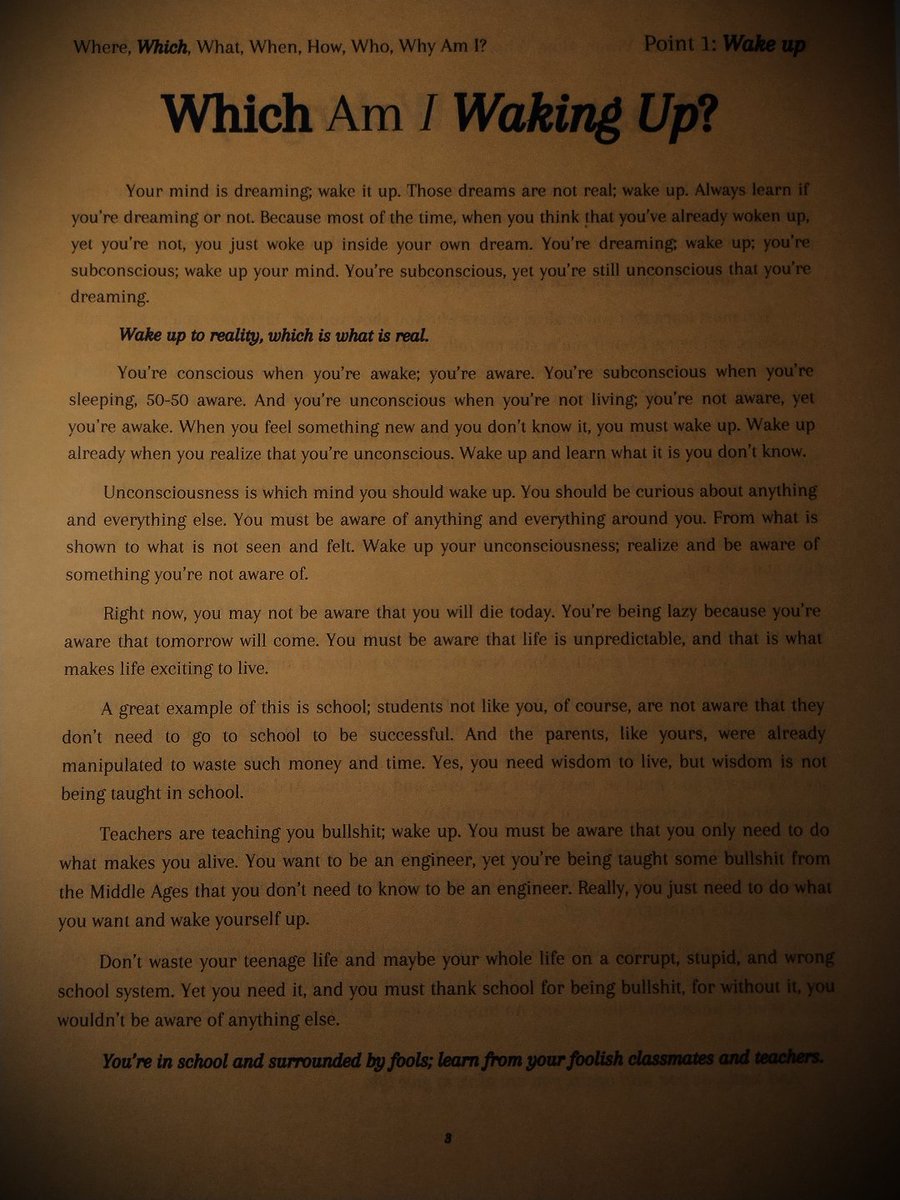 iRTLittera's tweet image. Chapter 2: Which Am I waking up? | Frinight Chapter W#2
Point 1: Wake up

Where, Which, What, When, How, Who, Why Am I?
novel by Rav Maniti
retigmastudio.com/irtlw-frinight…
#frinightchapter #Chapter2 #point1 #novel #wakeup #realizing #eyesareopening #gettingup #week2 #irtlittera #iretigma