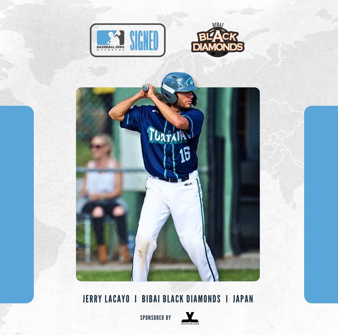 BBJobsOverseas's tweet photo. More signings via our partners the Japan Winter League! 
Benedek Laffer I Bibai Black Diamonds 🇯🇵
McCoy Pearce I Oita B Rings 🇯🇵
Phil Whelan I Bibai Black Diamonds 🇯🇵
Jerry Lacayo I Bibai Black Diamonds 🇯🇵
#baseballjapan #internationalbaseball 
#signing https://t.co/0q9zOja3cw