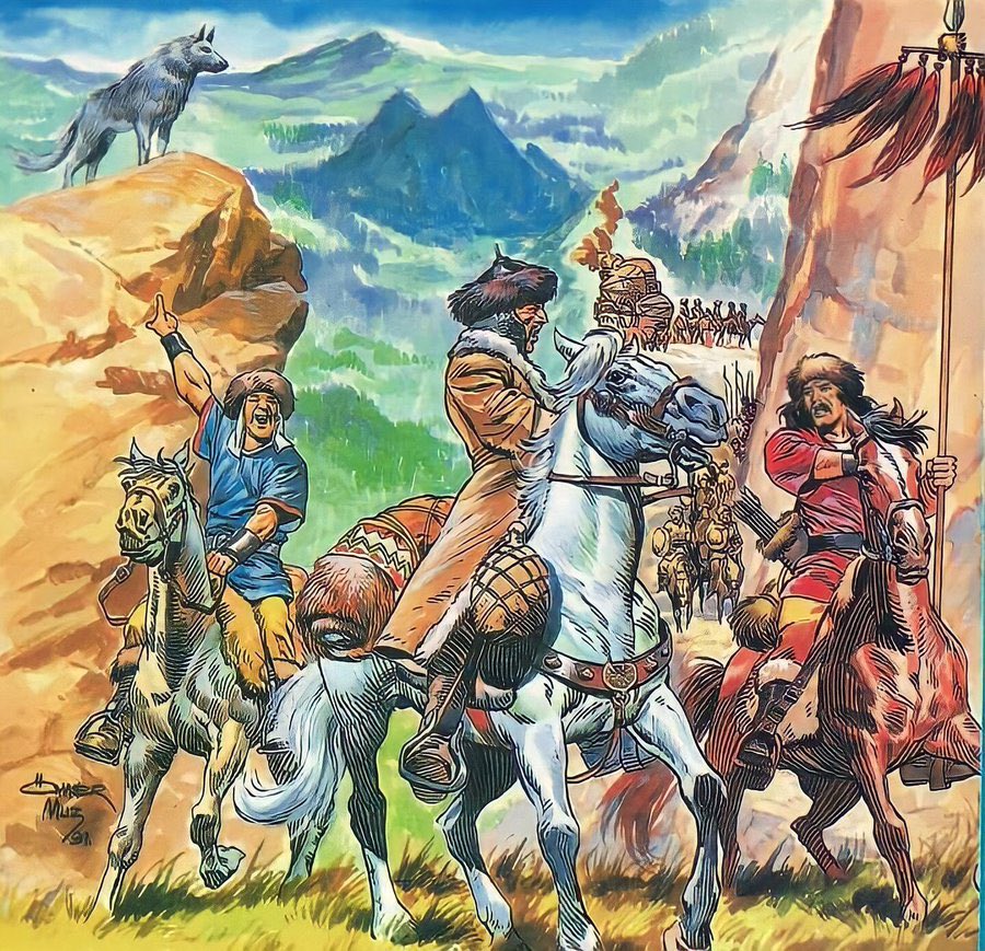 Körükle ateş yakalı,
Bakırdan dağı yıkalı,
Ergenekon'dan çıkalı,
Nevruz, TÜRK'ün bayramıdır!