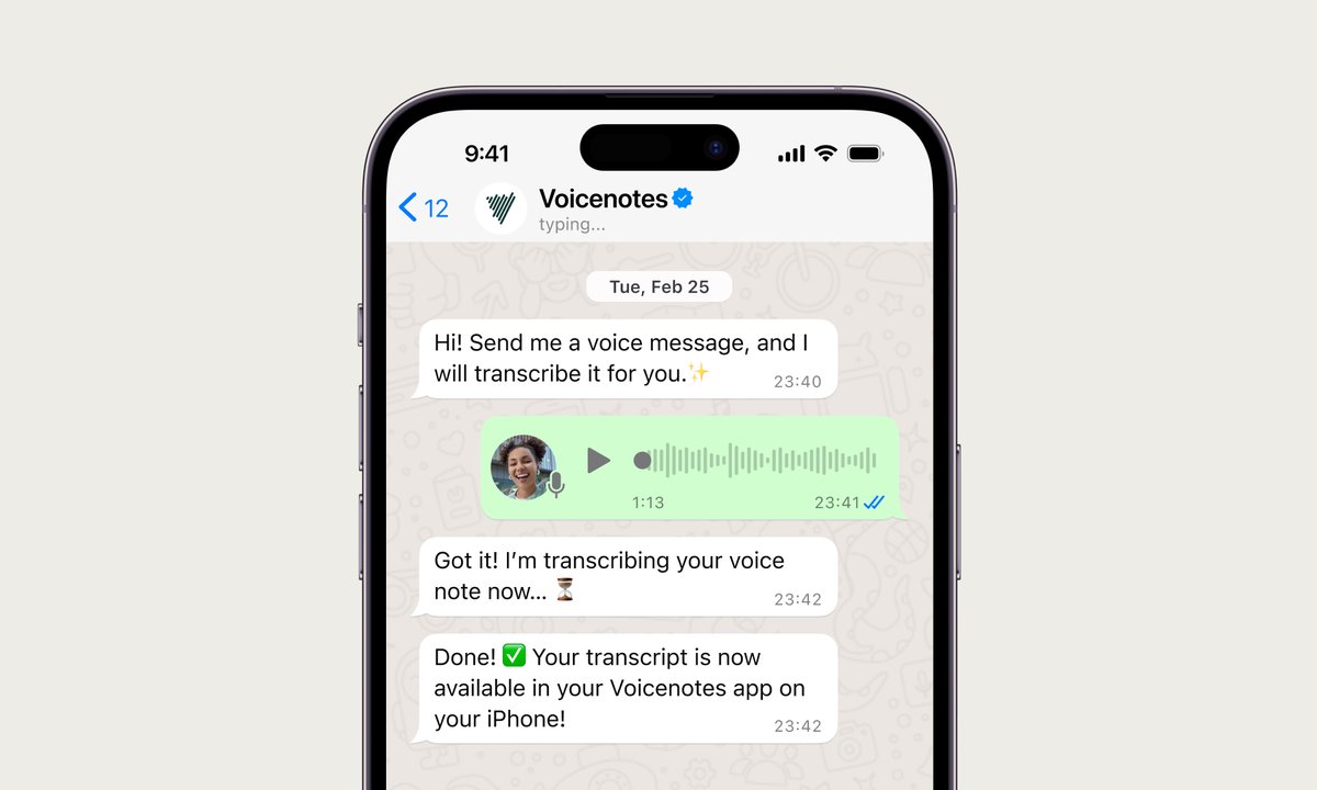 We’re bringing Voicenotes to WhatsApp!