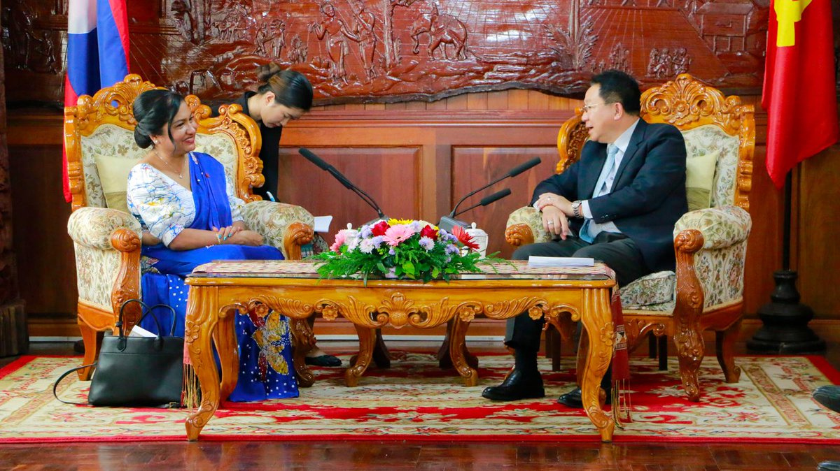 SLinBangkok's tweet photo. Strengthening Agricultural Cooperation between Sri Lanka and Laos
#DiplomacyLk https://t.co/etPf8waxCh